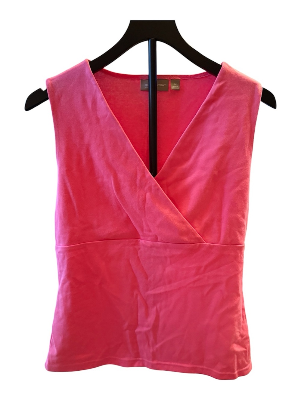 4/$45- Croft & Barrow Pink Sleeveless Surplice V-Neck Stretch Top Women’s Medium